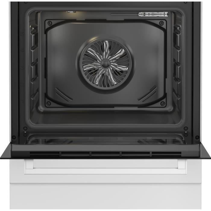 Cuisinière mixte - BEKO - FBS63121WD - 73L - 4 feux (3 foyers gaz + 1 électrique)