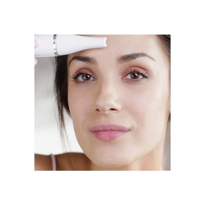 Braun FaceSpa Pro 911 Cordless Facial Hair Remover, White-Bronze