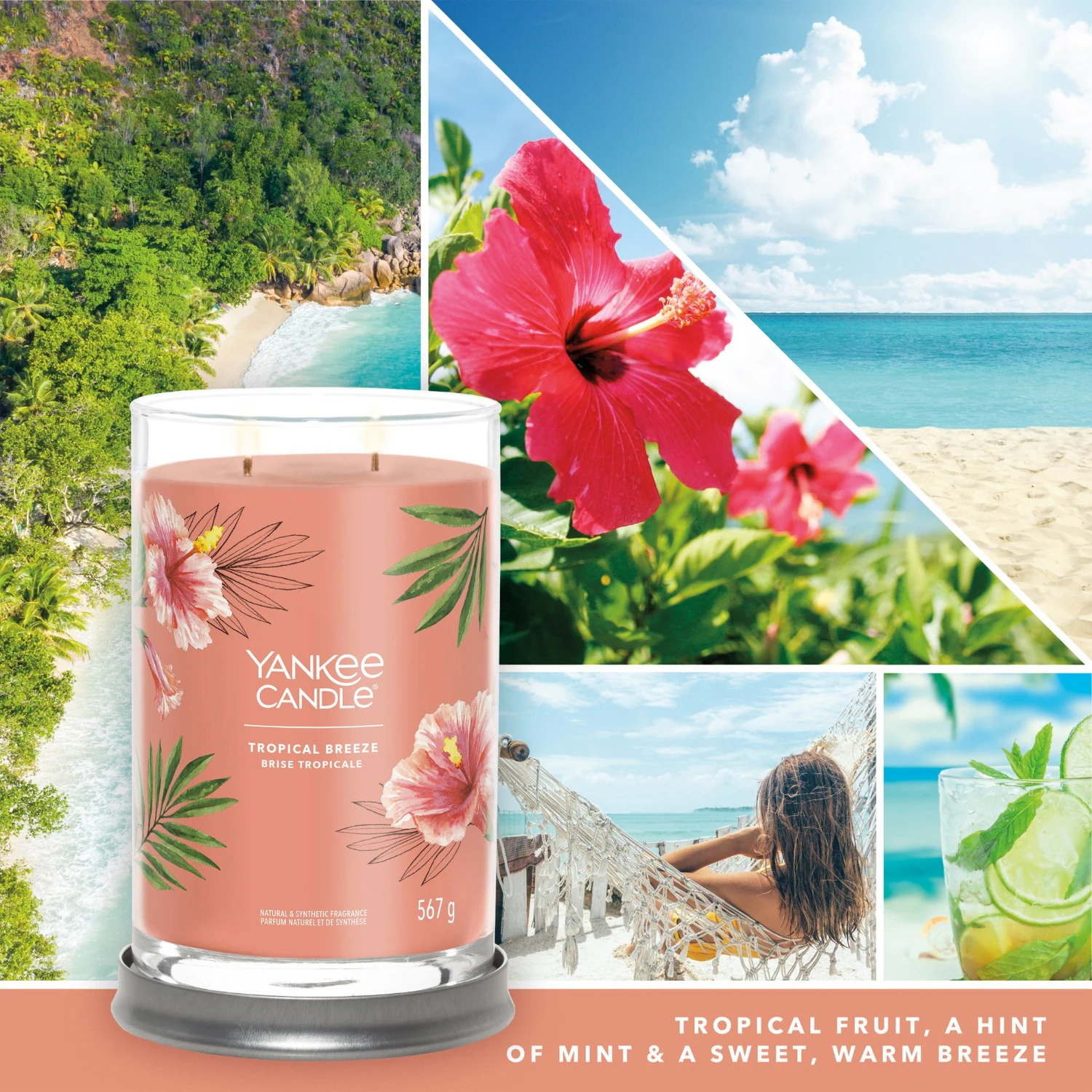 YANKEE CANDLE Grand Gobelet Brise Tropicale