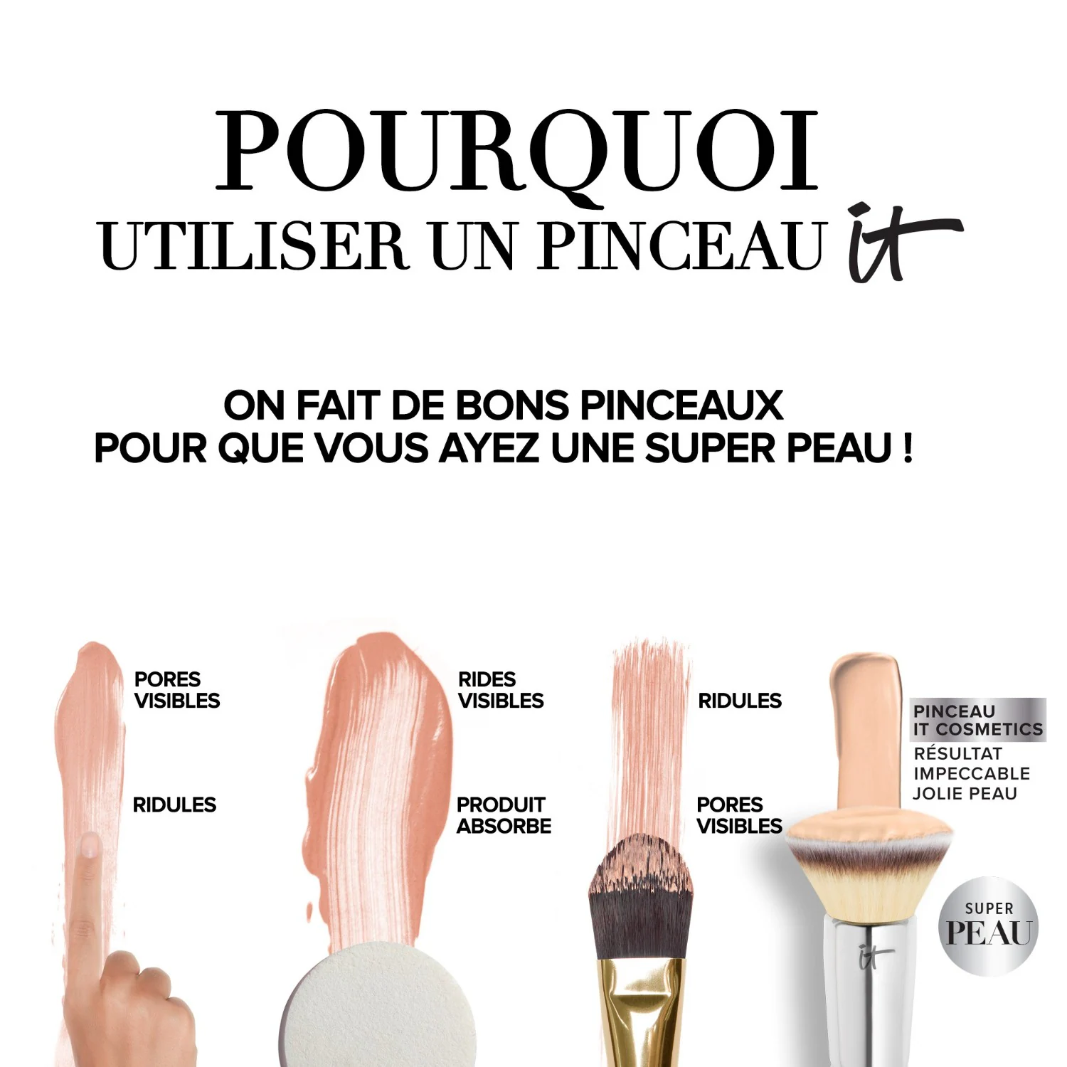 IT Cosmetics Pinceau Double Embout Teint Parfait & Anti-Cernes