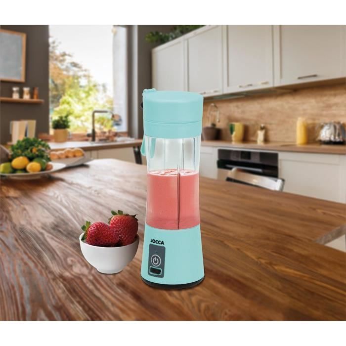 Licuadora portátil - JOCCA - SWEET - 380 ml - 2000 mAh - Con cable USB - Verde