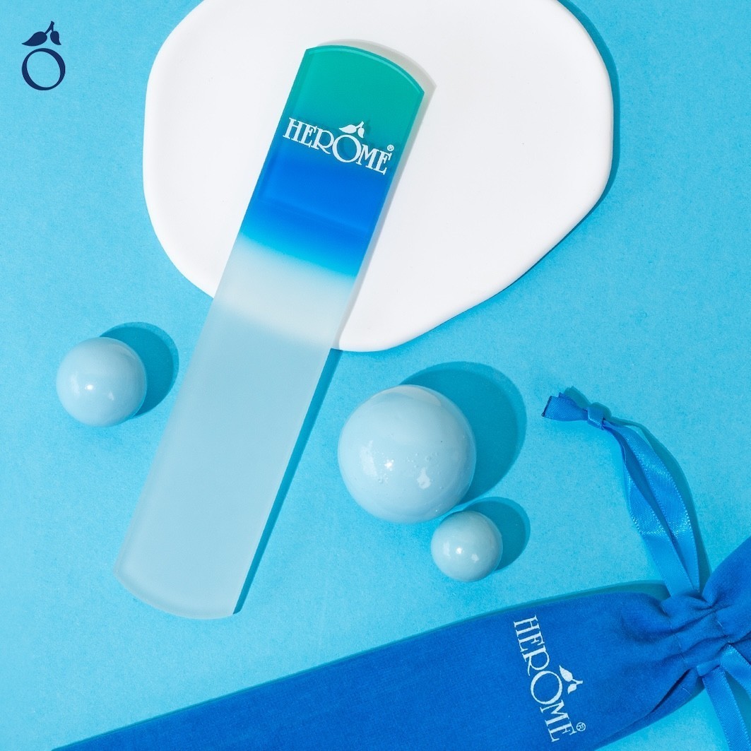 „Herome Cosmetics“ rankų ir pėdų priežiūros pedikiūro stiklinė pėdų dildė – 1 vnt.