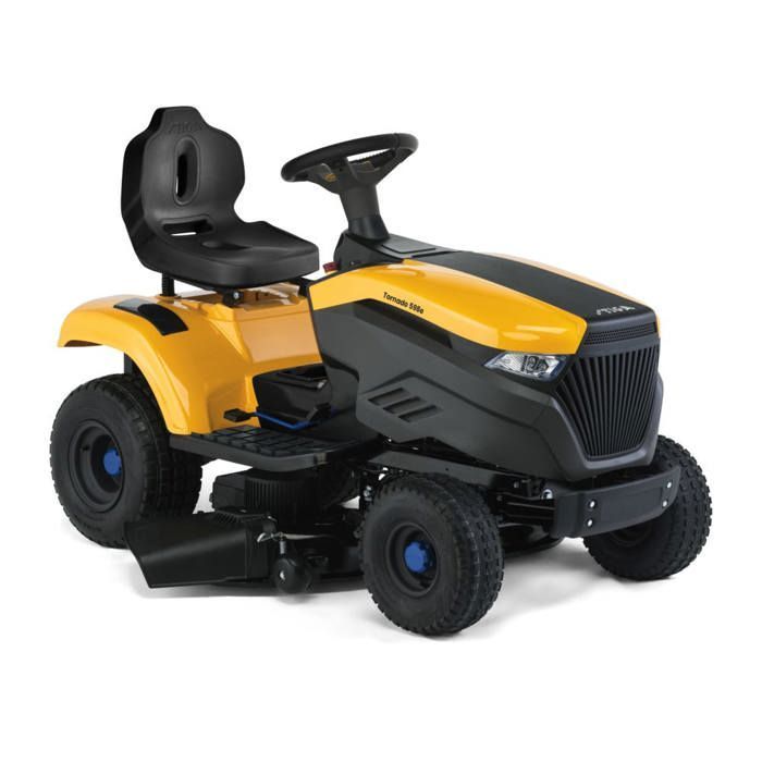 STIGA TORNADO 598E TRATTORE DA GIARDINO A BATTERIA, 48V 40AH, 98CM – MODALITÀ ECO, BLUETOOTH – PRATO FINO A 4.500 M²