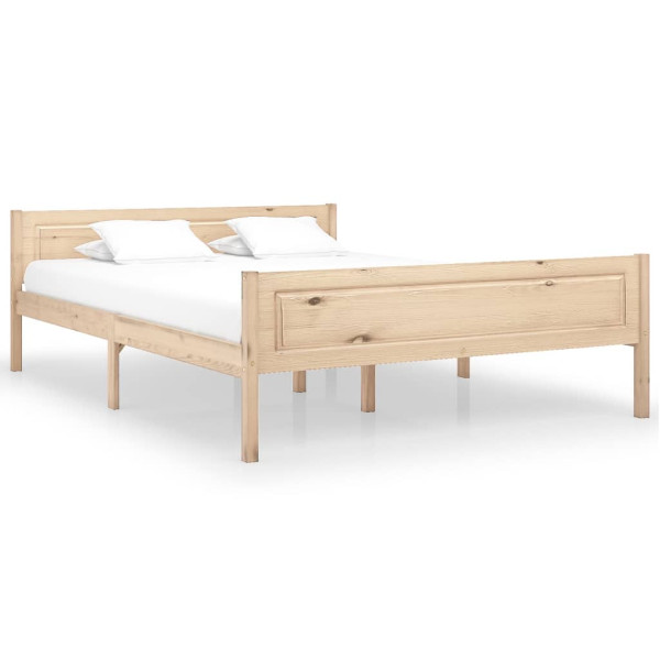 Łóżko Drewniane Rama Łóżka Sofa Brązowe Do Sypialni Pokoju 120 x 200 cm