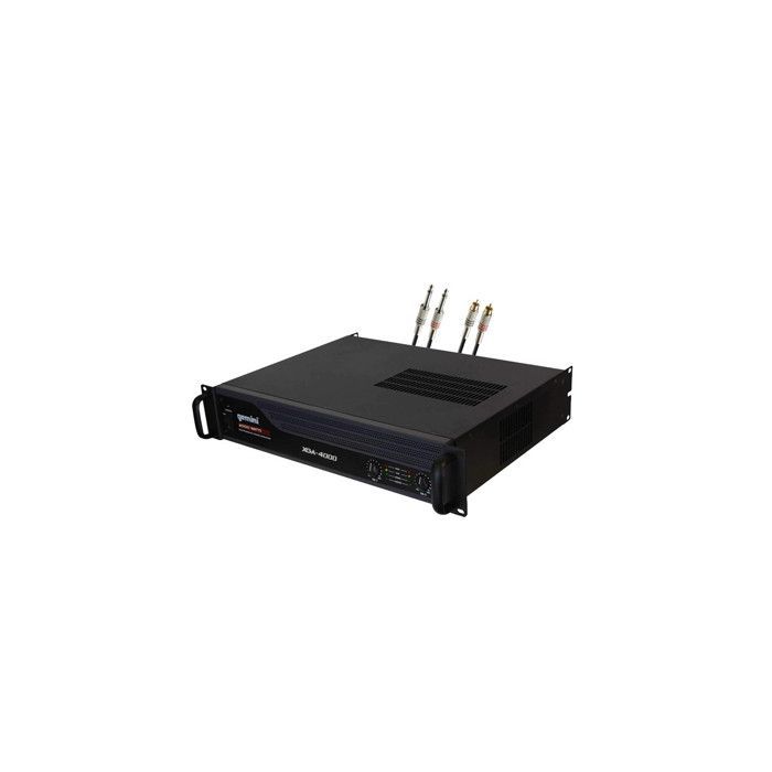 Amplificatore PA per DJ GEMINI XGA4000 PRO - Potenza 4000W, Stereo, Mono parallelo, Funzionamento a ponte - Cavo RCA