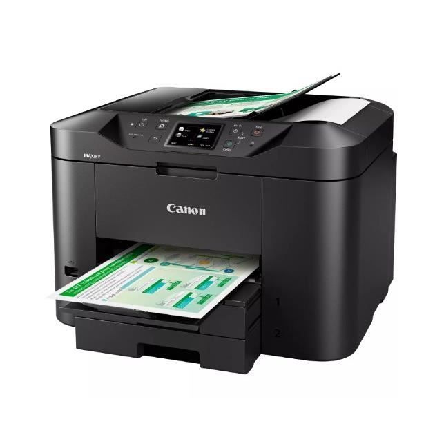 Multifunction Printer - CANON - MAXIFY MB2750 - Inkjet - Color - Automatic Duplex Printing - Wi-Fi - Black