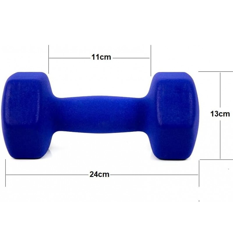  6 kg Stahlhantel mit Vinylbeschichtung