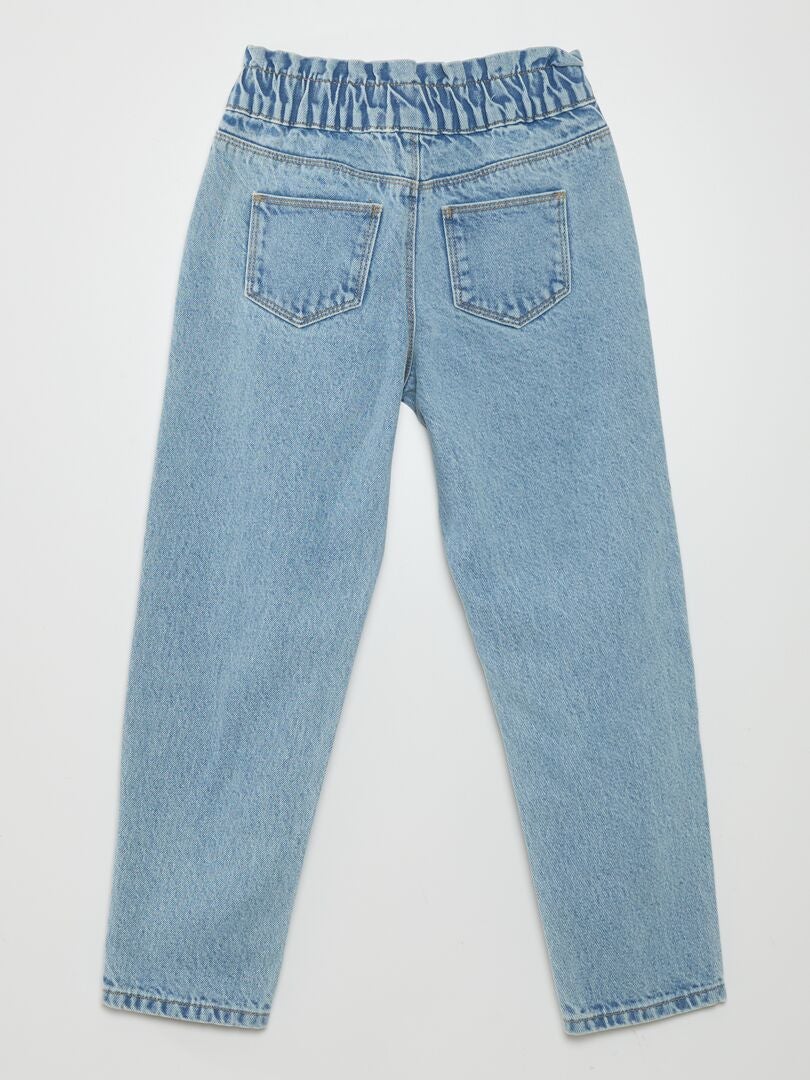 Paperbag jeans - blauw