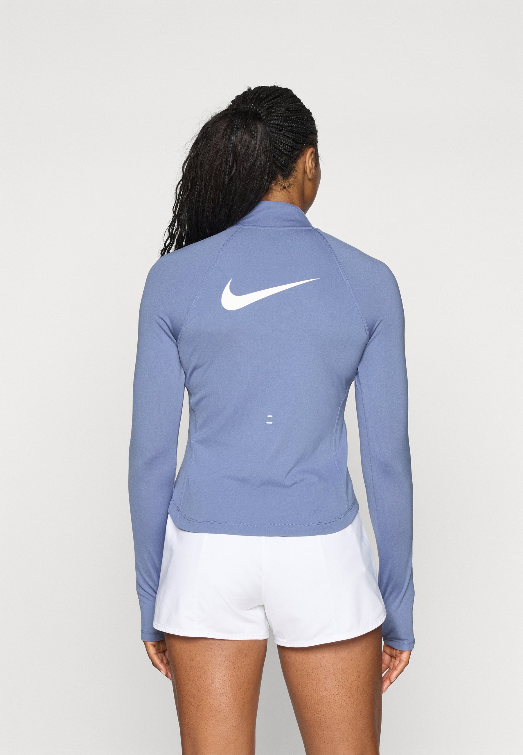 Nike Performance TEMPO TOP - Top met lange mouwen - wereld indigo/wit