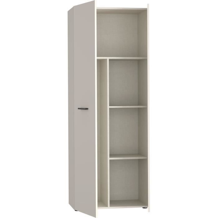 Mobile contenitore - 2 ante - Beige sabbia - L68,7 x P36,5 x H181,1 cm