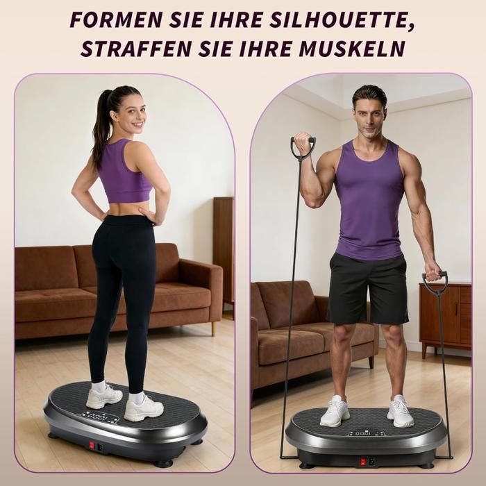 Trilplatform - NETTLIFE - Nettlife - 5 programma's - 199 intensiteitsniveaus - Draagvermogen 200 kg (Bluetooth)