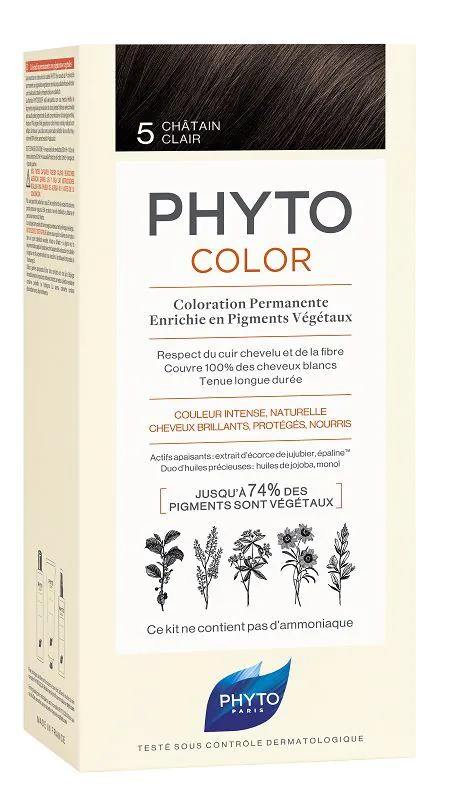 Phyto Phytocolor Farba do włosów, 5 Jasny Kasztan