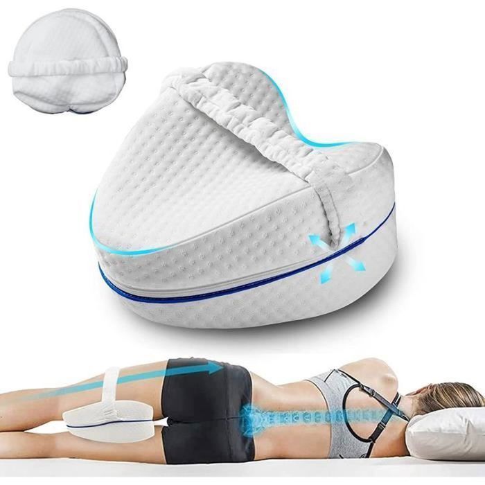 COUSSIN de Jambe de Genou Orthopédique avec Mousse à Mémoire de Forme pour Dormir Douleur aux Jambes Grossesse mu COUPE MENSTRUELLE