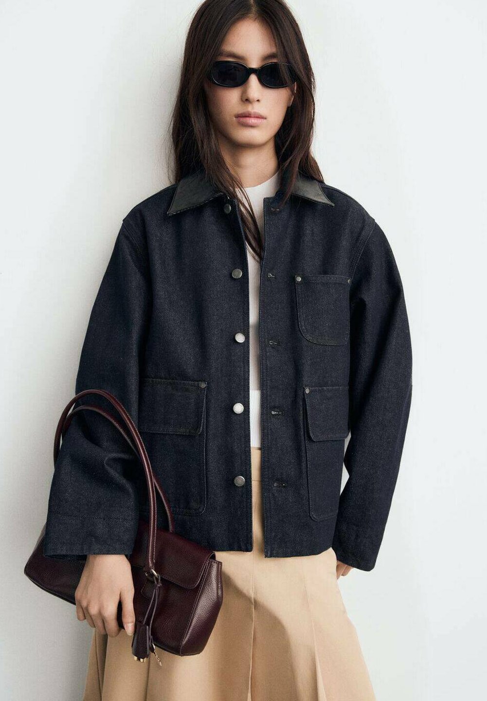 Veste en jean Mango - bleu ouvert