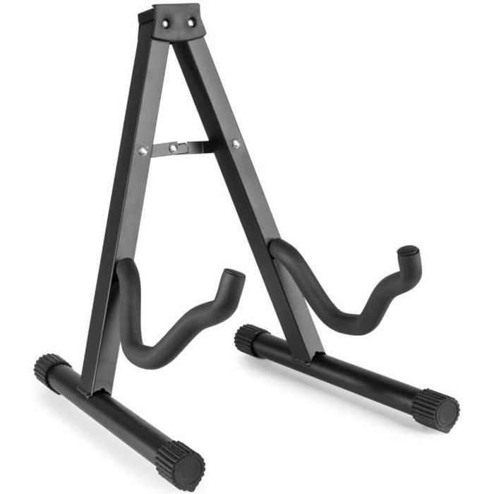 MAX GP20 Vertical Guitar Stand - Black - Foldable Stand - For all guitars