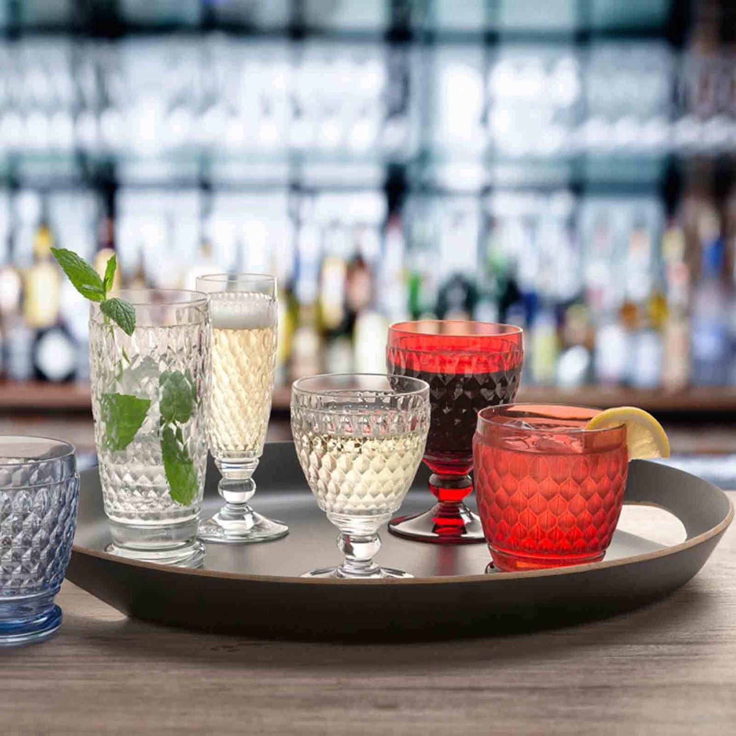 Villeroy & Boch stikla šampanieša/deserta bļoda, Smoke Boston Colored - 1 gab.