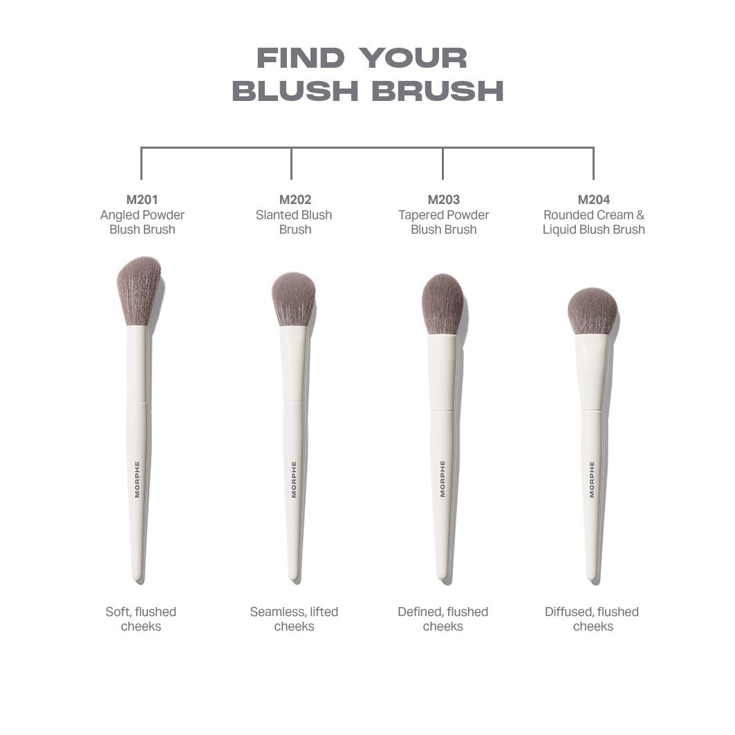 Pinceau blush Morphe M202, pinceau blush biseauté – 1 pièce