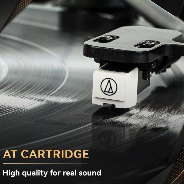 Retekess TR639 Turntable, Wireless Connections, Record Player with 2 Speeds, Easy to Use, Home Audio, Living Room