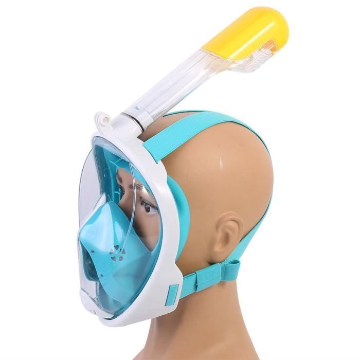 Swimming Goggles Snorkeling Mask with 180° Rotating Face Mask for Children with Bonus Earplugs (Green S - M)