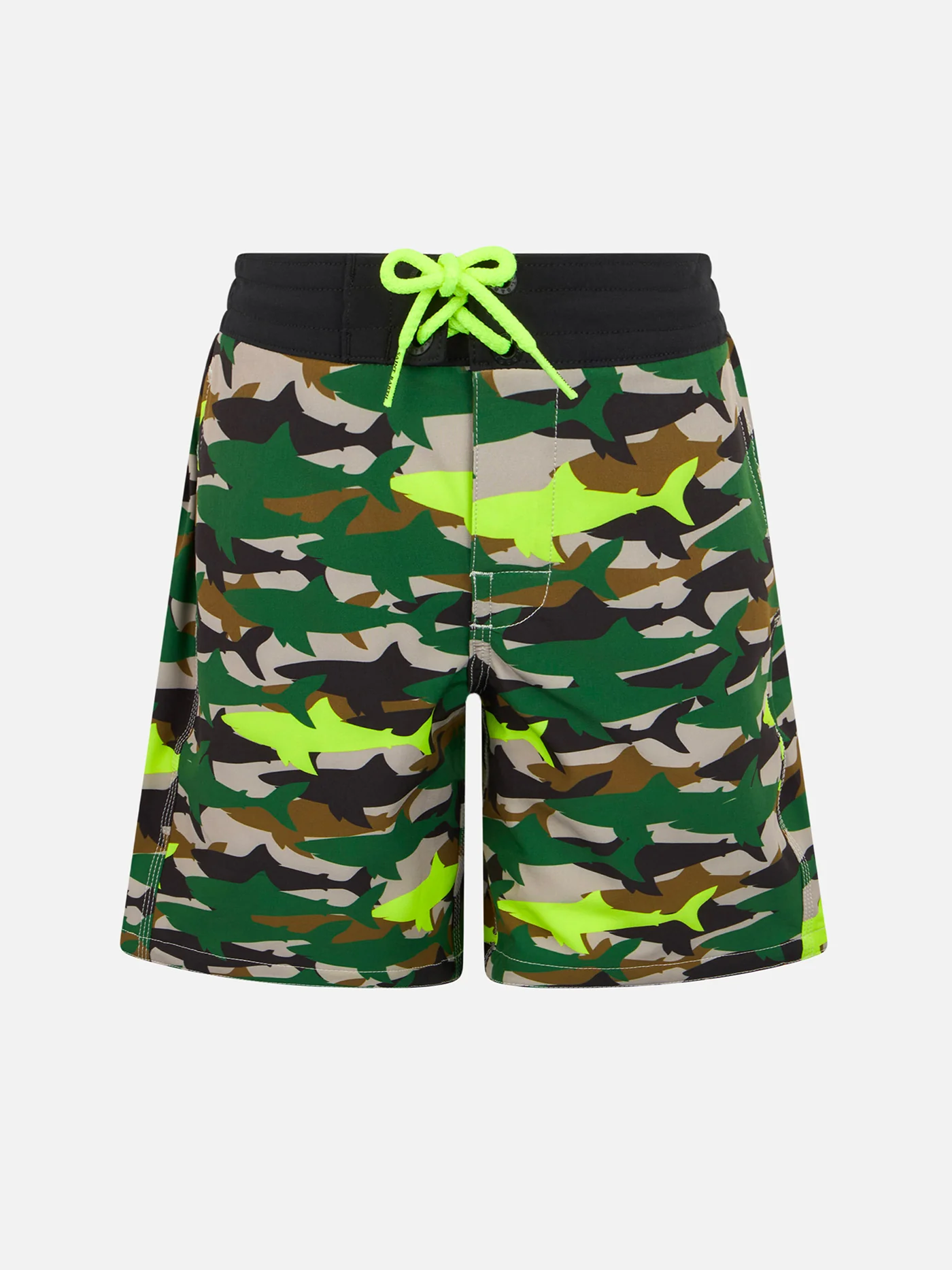 Comfortabele Surf Jr zwemkleding voor jongens met camouflage haaienprint