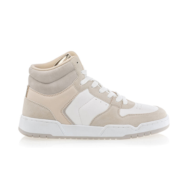 Zapatillas deportivas para mujer color beige.