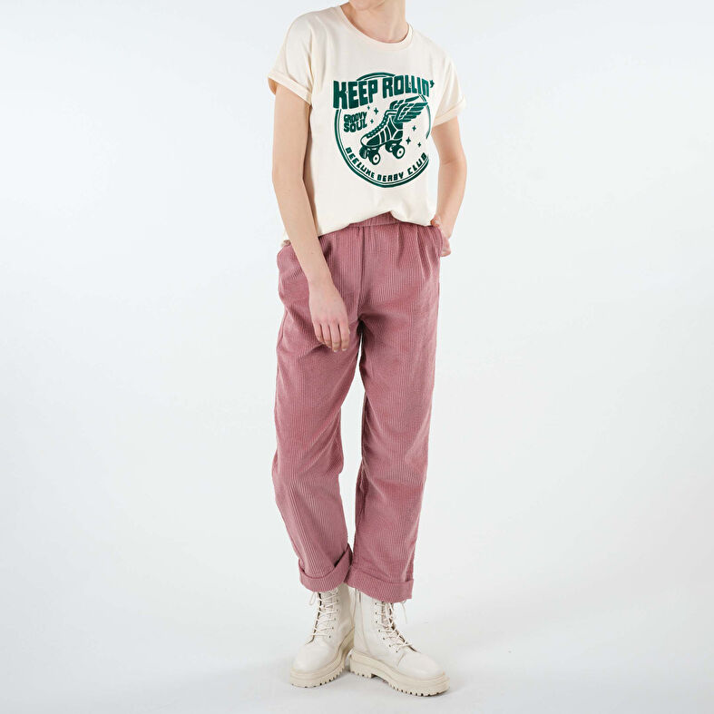  Naisten beige t-paita