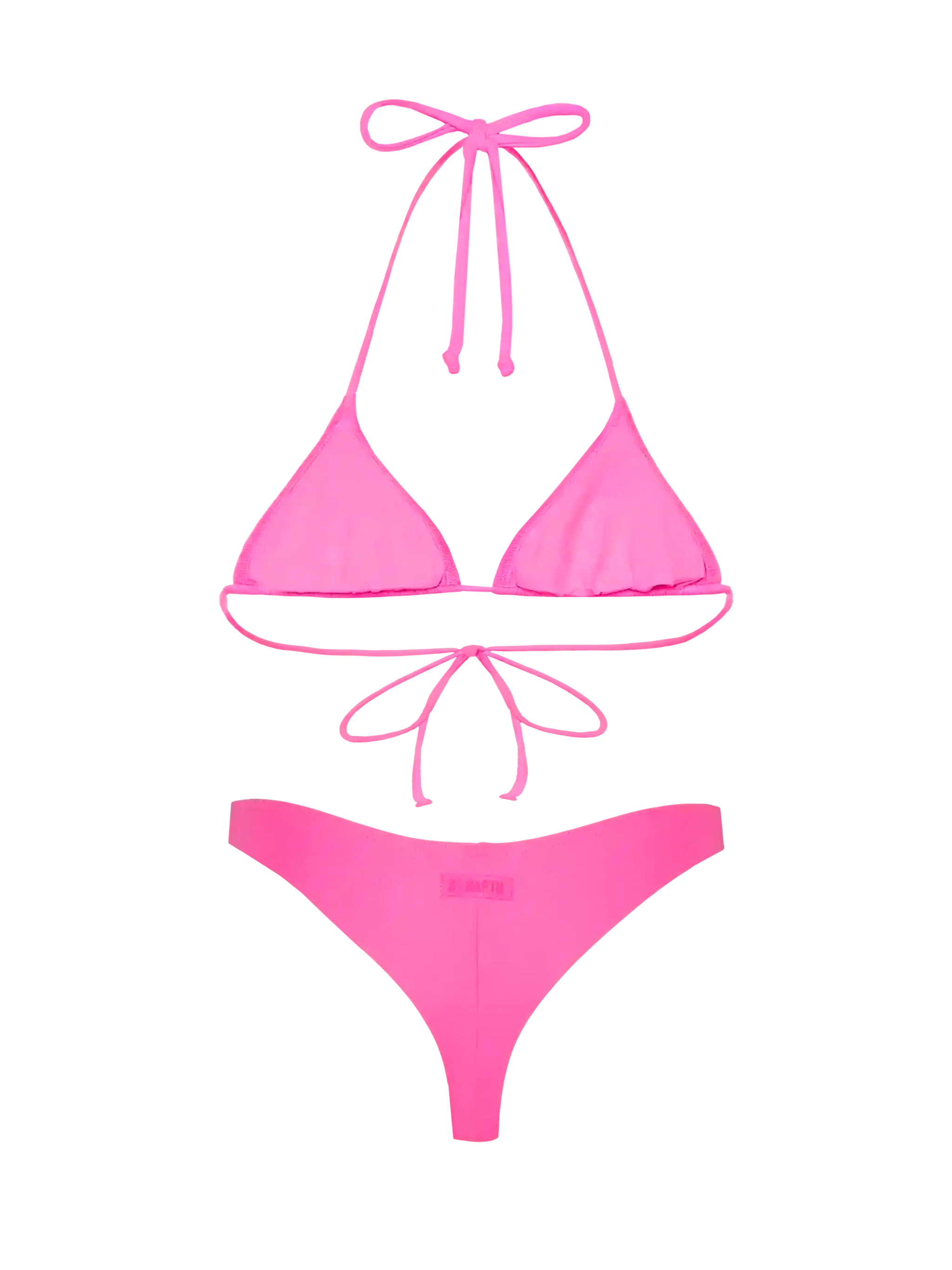 Naomi fuchsia cheeky bikinibroekje - Leah fuchsia driehoekig bikinitopje
