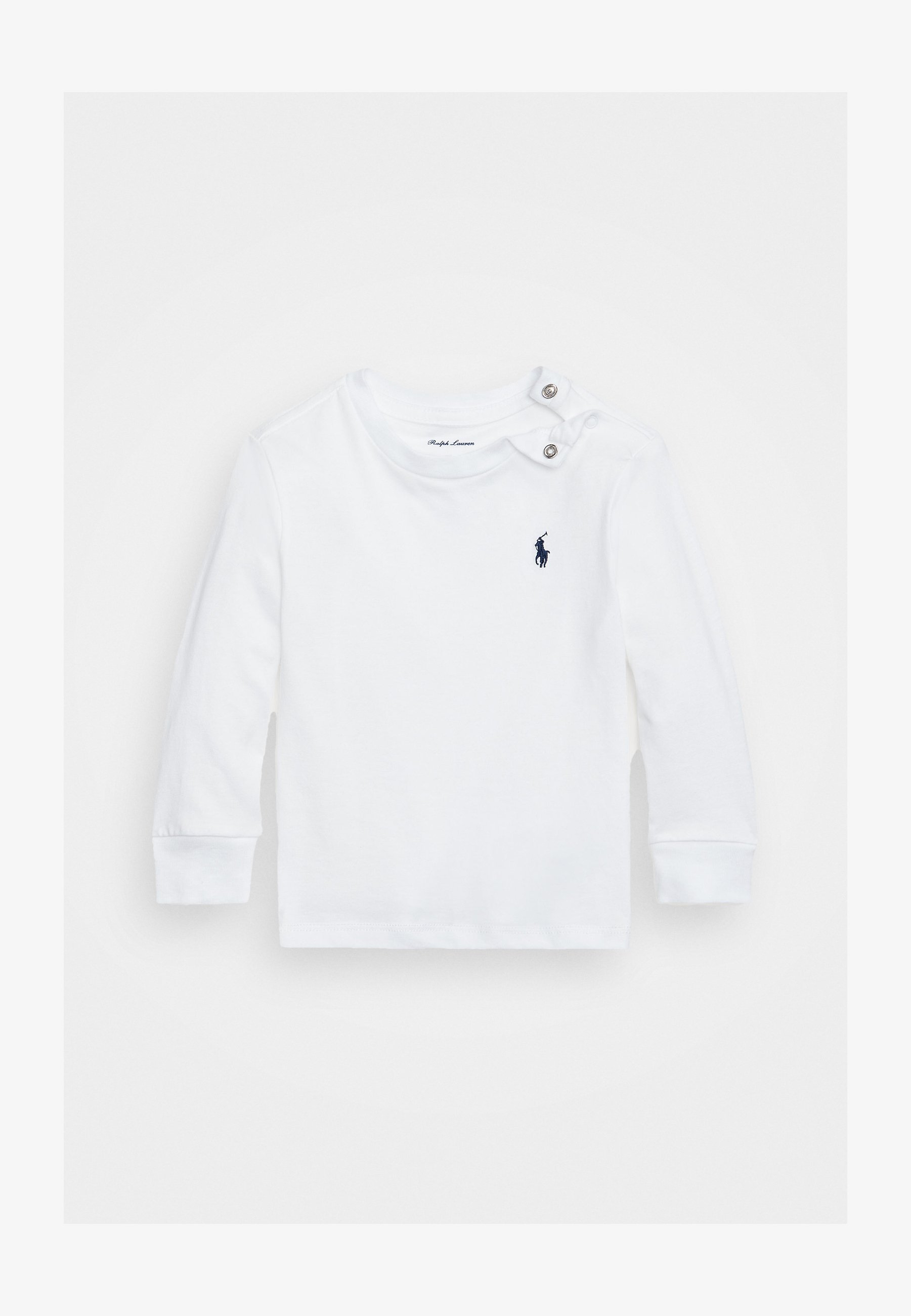 T-SHIRT A MANICHE LUNGHE IN JERSEY DI COTONE Polo Ralph Lauren - Top a maniche lunghe - bianco
