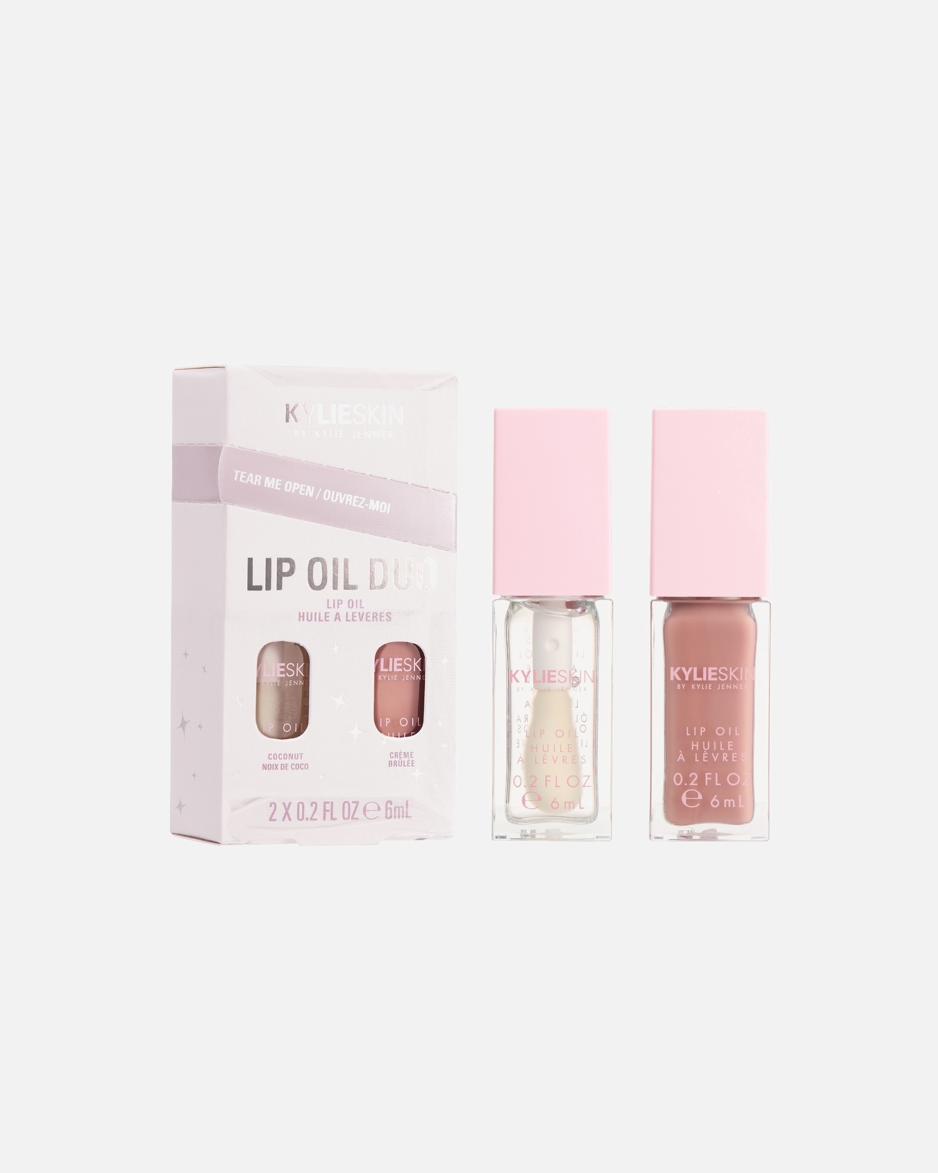 KYLIE SKIN ulje za usne Must-Haves duo ulja za usne – ograničeno božićno izdanje – kokos i šampanjac