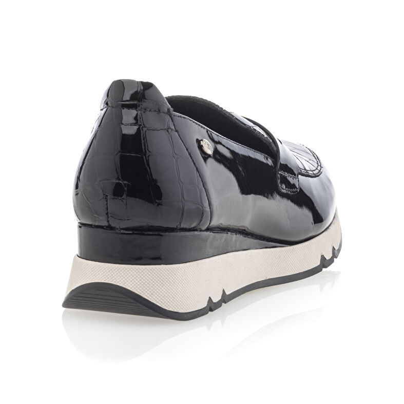 Svarte loafers/båtsko til dame