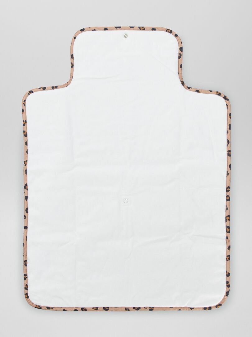Cambiador con estampado de leopardo - MARRÓN