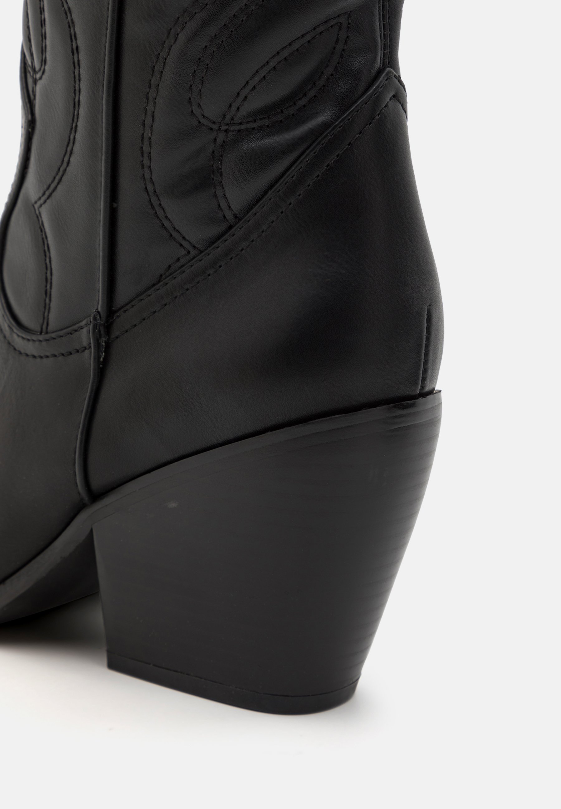 Even&Odd Wide Fit Cowboy-/Bikerstiefel – schwarz