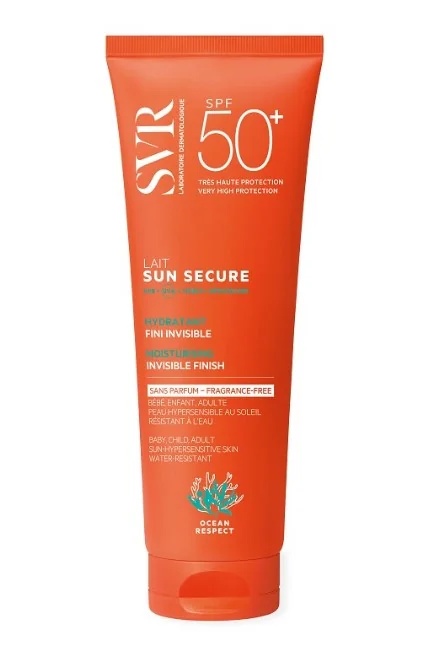 SVR Svr Sun Secure Lait SPF50+ bez smaržvielām 250 ml Jutīgai ādai