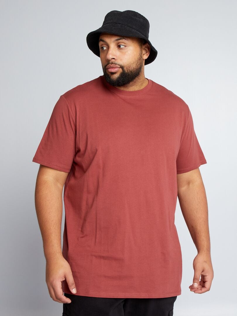 Camiseta 100% algodão - VERMELHA