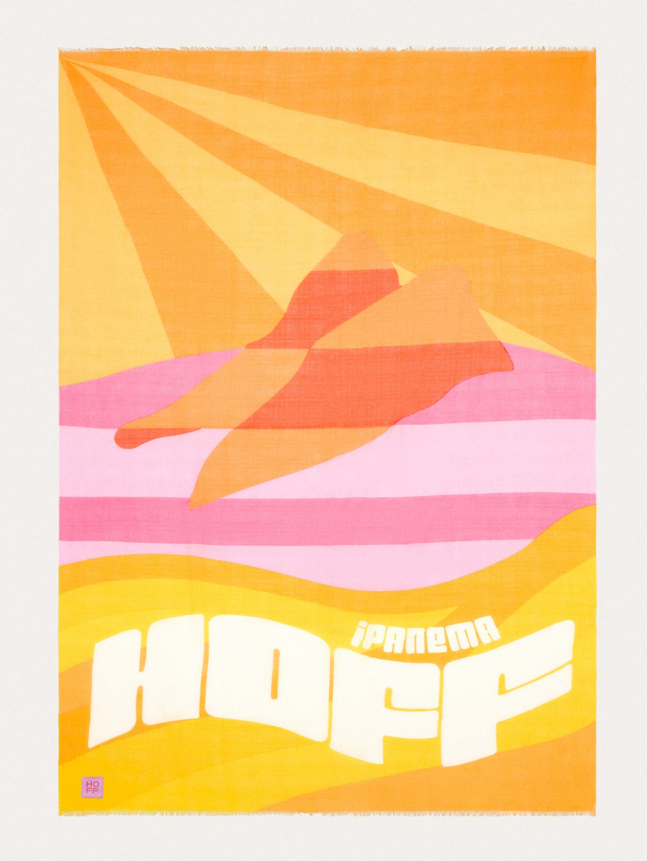 PAREO ALGODÓN WAVE NARANJA