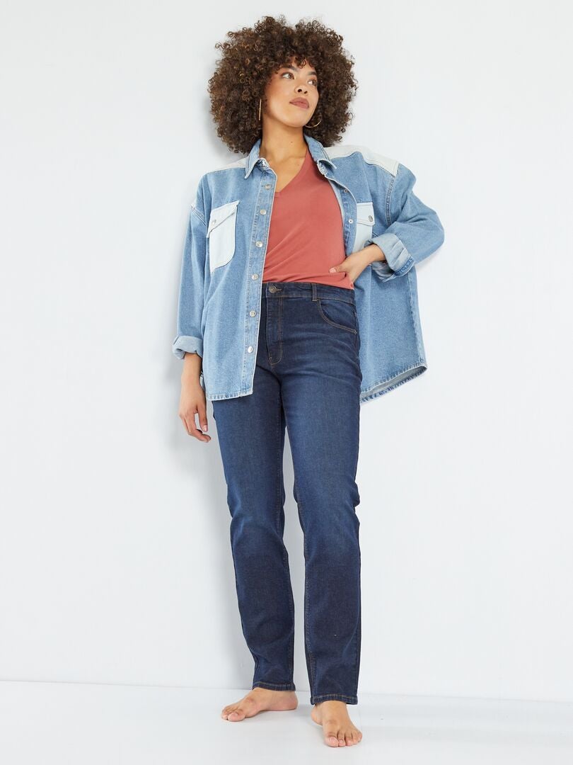 Calça jeans regular tamanho L32 - AZUL