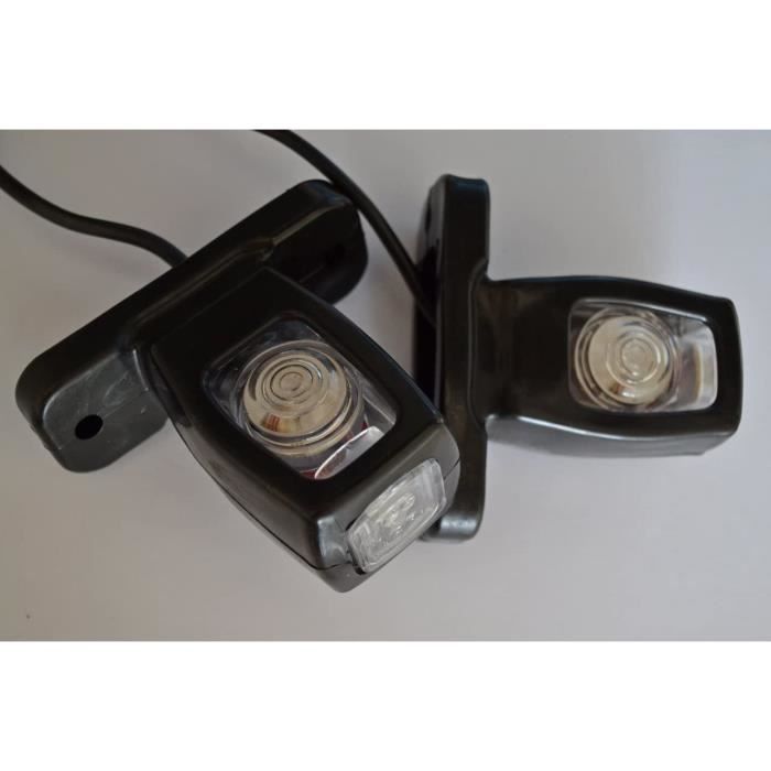 luces de posición traseras laterales de triple función 24V 12V para remolque, furgoneta, caravana, chasis, autocaravana Naranja Blanco Rojo
