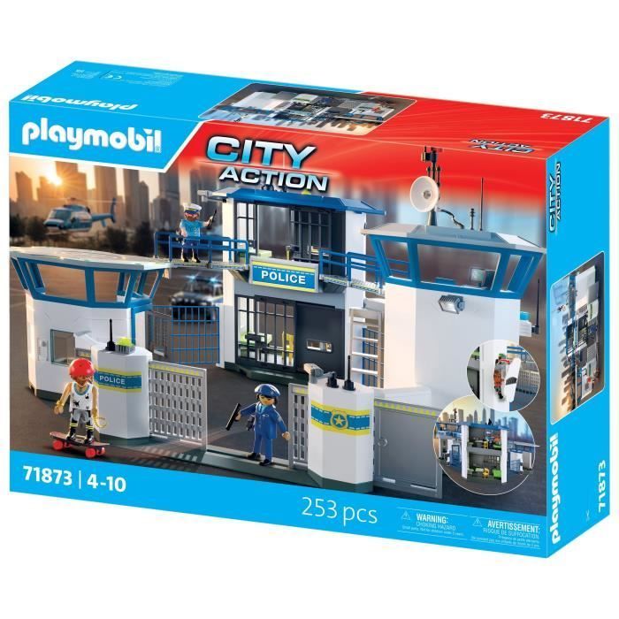 Playmobil 71873 Centro de mando policial, Agentes de policía, Acción urbana, 253 piezas, Para mayores de 4 años