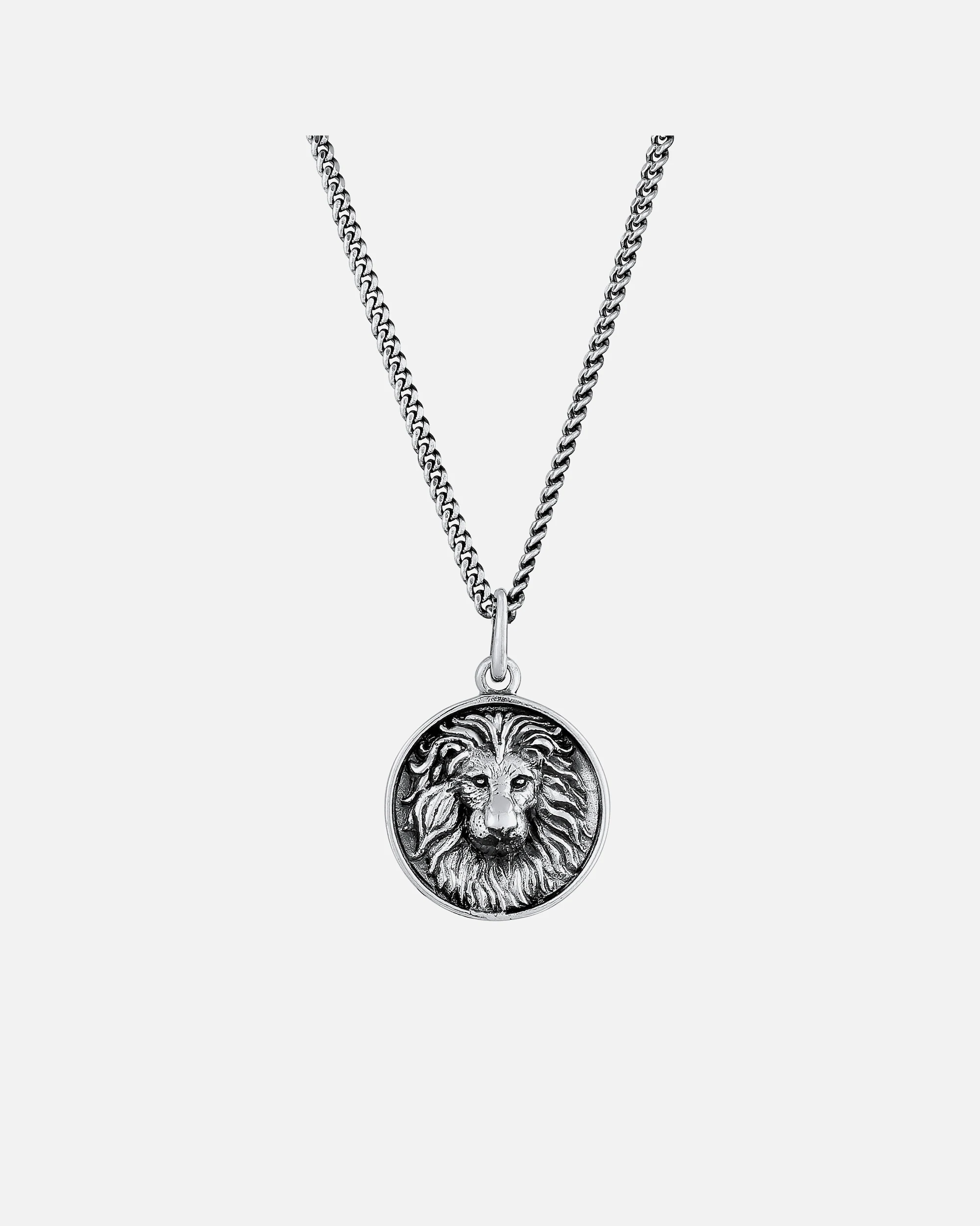 KUZZOI Pendentif de lion pour homme Animal solide et robuste en argent sterling 925