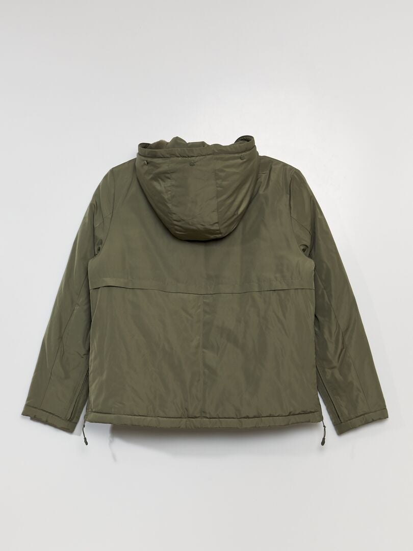 Parka com zíper - Super fácil - Verde líquen