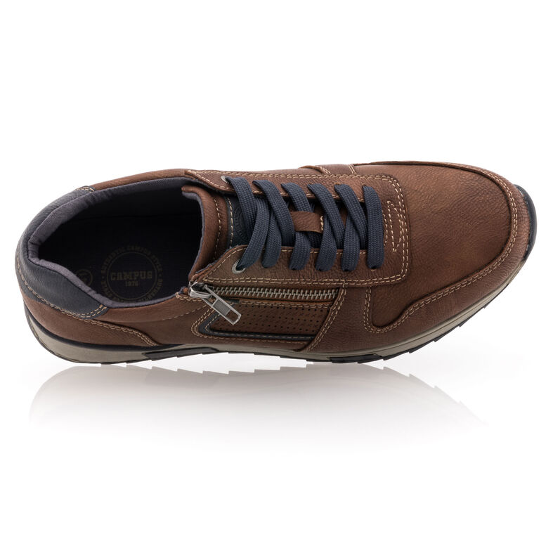 Zapatillas deportivas para hombre color marrón