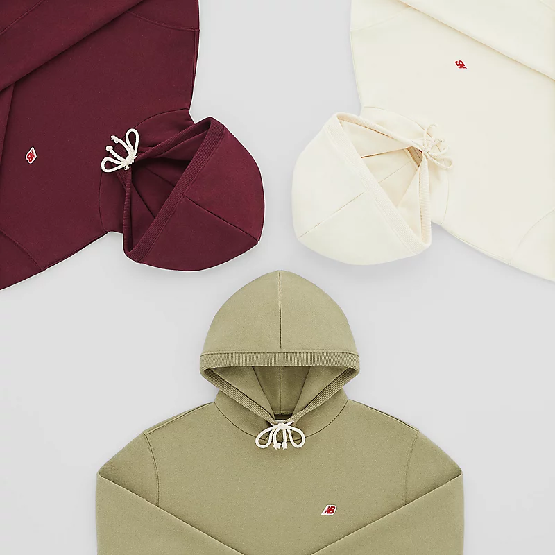 Męska bluza z kapturem MADE in USA Core – NB BURGUNDY