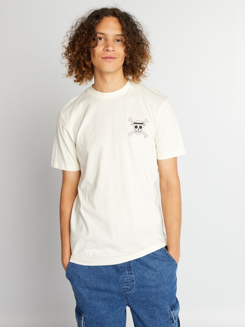 Camiseta de manga corta de una pieza - BLANCA