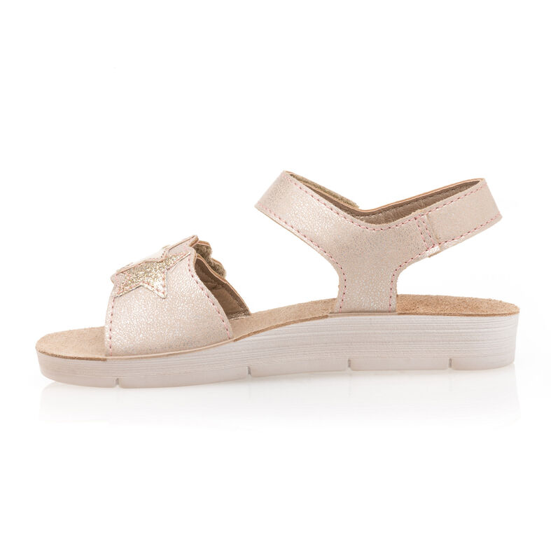 Sandalias rosas para niña / Zapatos de punta abierta