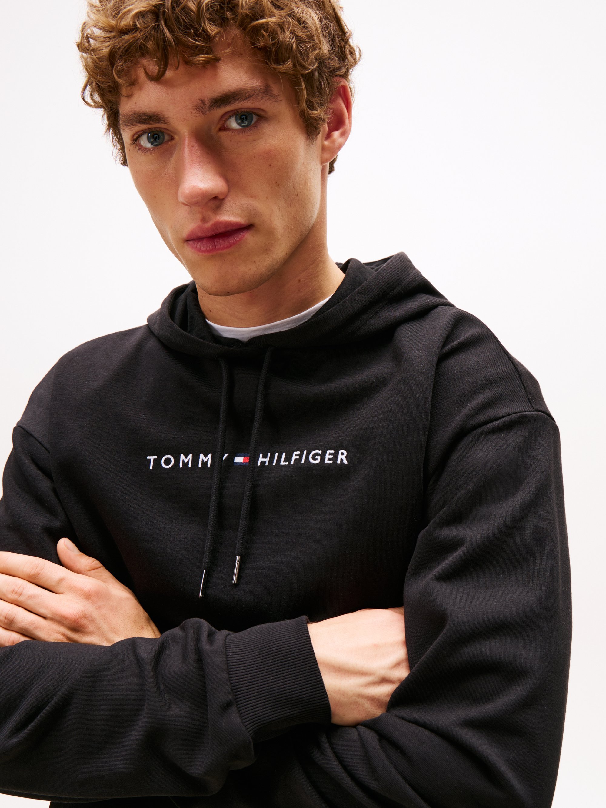 Sweat à capuche Tommy Hilfiger ORIGINAL - Haut de pyjama - Noir