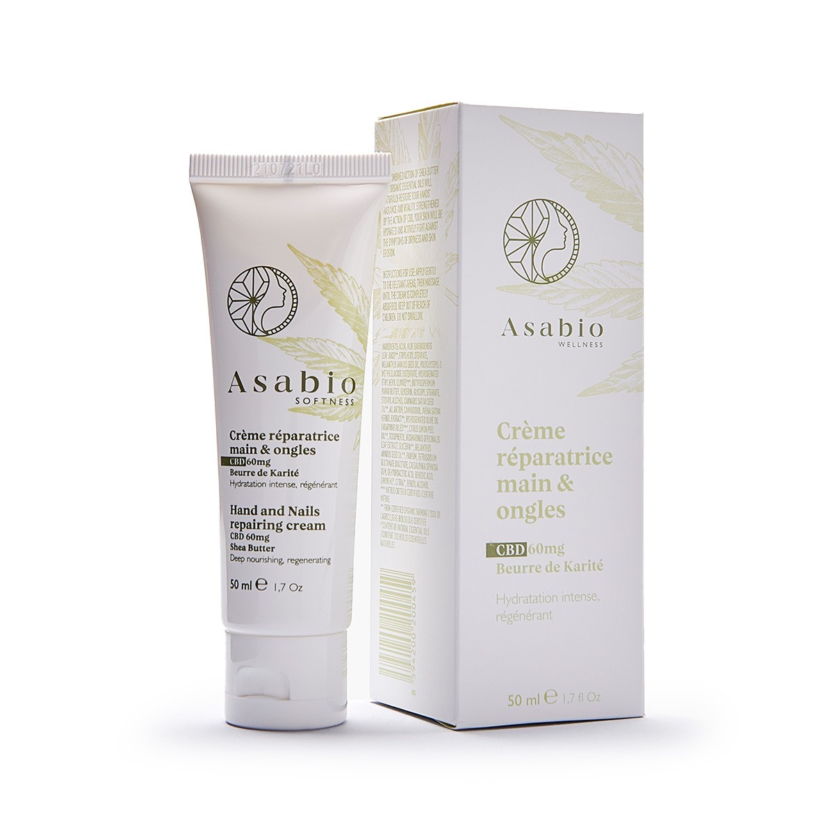 Asabio Crème Réparatrice Mains et Ongles