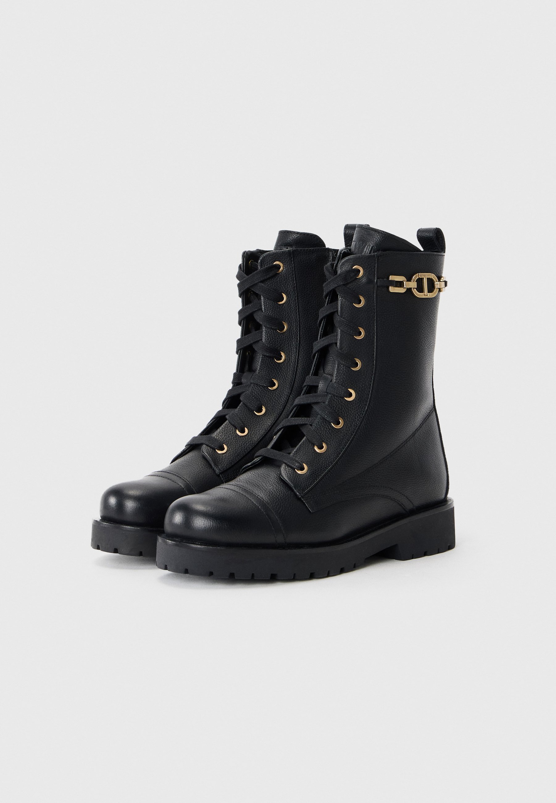 Bottes à lacets TWINSET - noir