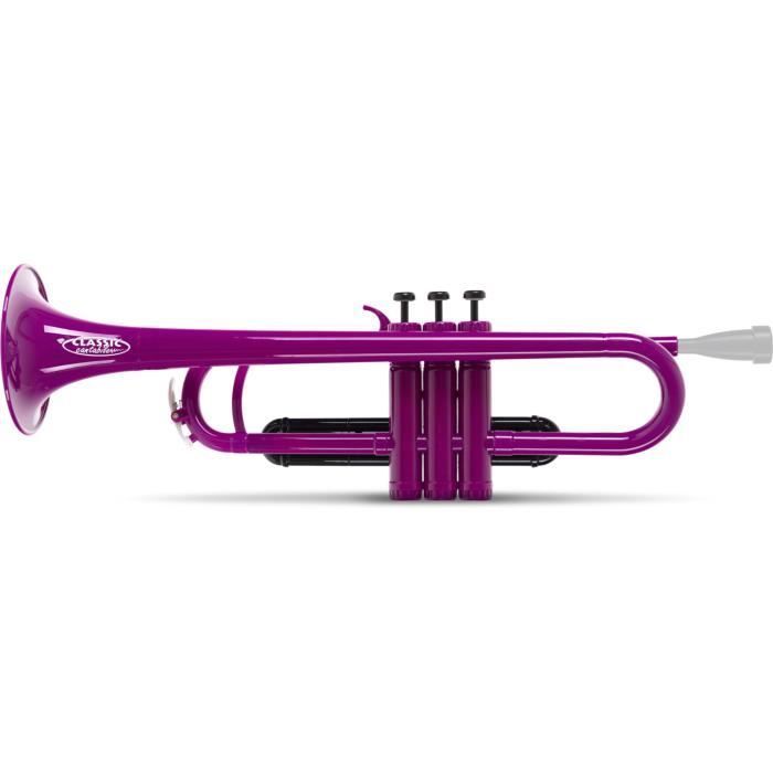 Classic Cantabile Mardi Brass Bb trumpet in lilac plastic