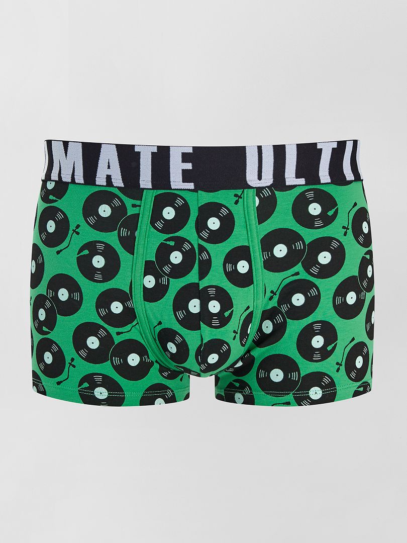 Set van 3 boxershorts met patroon - ZWART