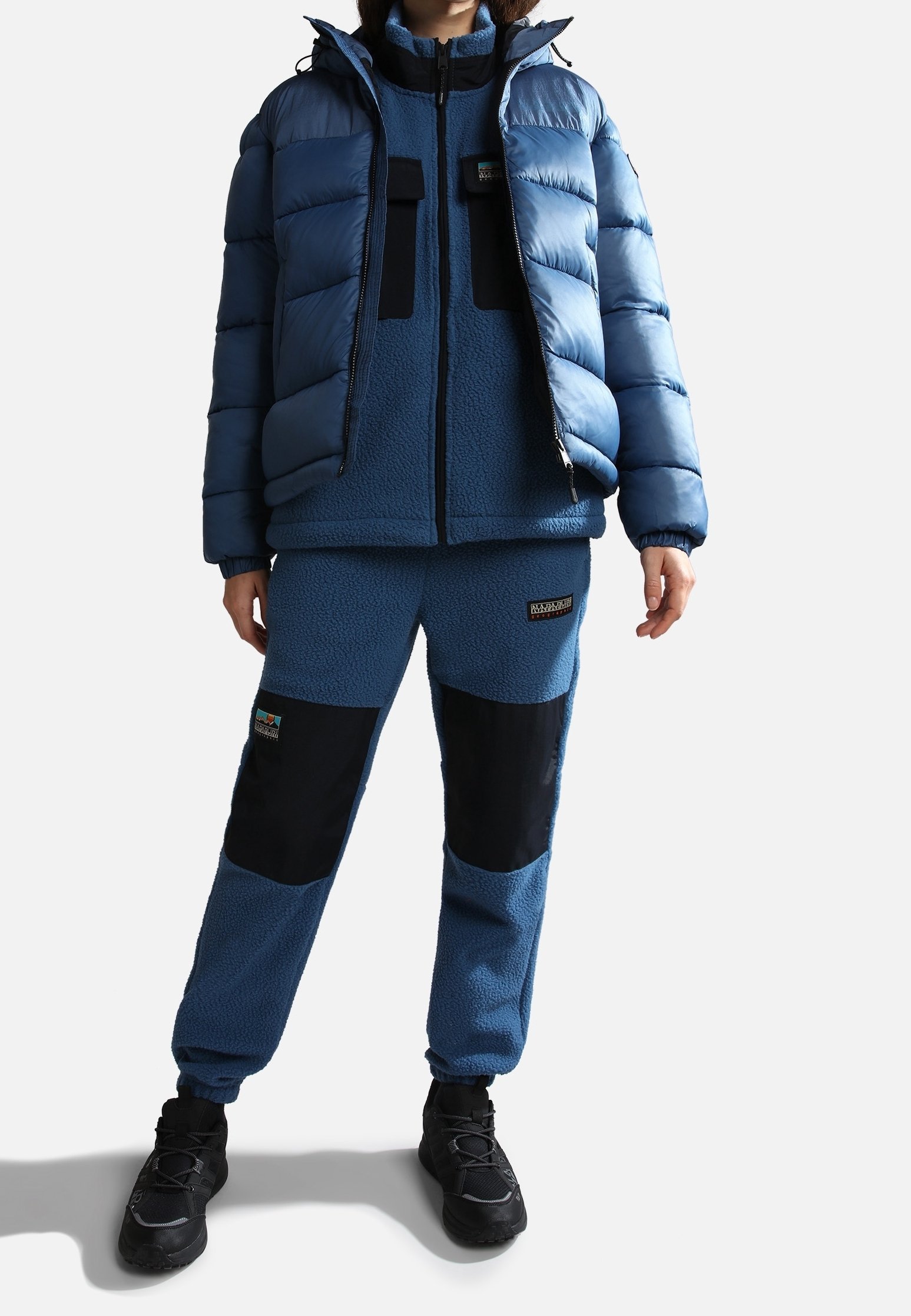 Napapijri Fleecejacke - dunkelblau